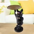 thumbnail image 3 of Bulldog Almacenamiento Decoración Nórdica Luz de Lujo Creativo Candy Plate Fruit Snacks Placa Entrada Play Bandeja Regalo Decoración para La Oficina D Negro Baoblaze Bandejas decorativas, 3 of 7