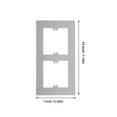thumbnail image 2 of ETHZZLE Decorative Light Switch Cover Plate in Grey with Extended Outlet Protection, 2 of 8
