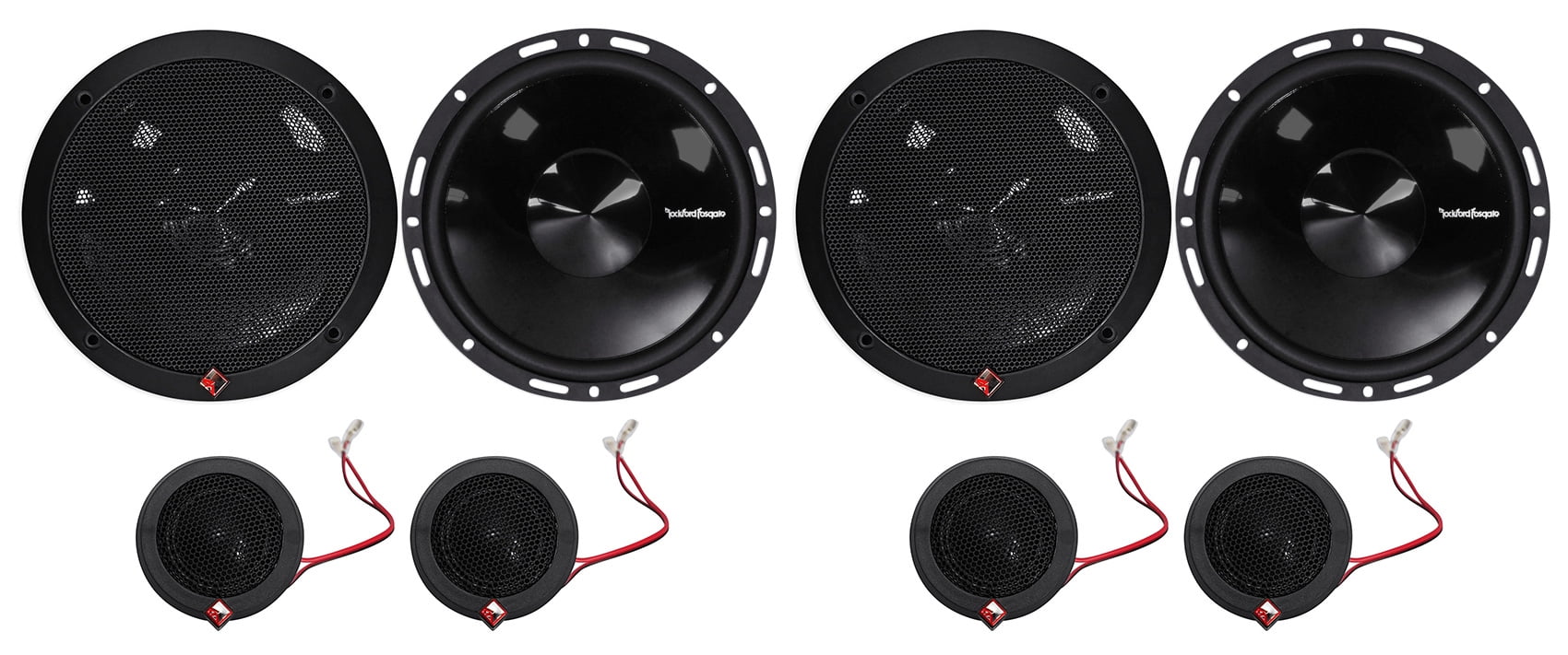 2Pairs Rockford Fosgate P165SI Punch 240w 6.5" Car Component Speakers
