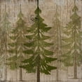 thumbnail image 2 of Albert, Beth 15x15 Black Ornate Wood Framed with Double Matting Museum Art Print Titled - Pines, 2 of 4