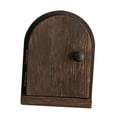 thumbnail image 2 of Elodie Wood Door Outlet Cover Creative Decorative Socket Panel Wall Plate Protector Dark Brown, 2 of 8