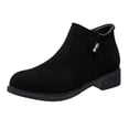 thumbnail image 1 of B91xZ Bottes pour Femmes Automne Antidérapantes Imperméables Chaussures d'Extérieur Confortables Mode Chaussures de Randonnée pour Femmes, Noir 7, 1 of 5