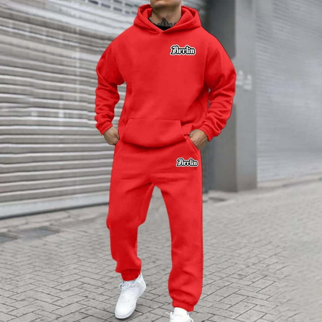 WILLBEST Sudaderas En Pareja Conjunto De Sudadera con Capucha Deportiva De Manga Larga con Estampado De Letras Informal De Moda De Otoño e Invierno para Hombre y Mujer Chica