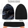 thumbnail image 4 of BZSMCE Winter Beanie Hats Warm Cozy Cap Dark Feather Mystery Pattern, 4 of 7