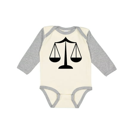 

Inktastic Law Scale of Justice Gift Baby Boy or Baby Girl Long Sleeve Bodysuit