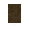 thumbnail image 4 of Mainstays Traditional Solid Brown Suede Shag Indoor Accent Rug, 1'8" x 2'10", 4 of 8