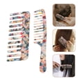 thumbnail image 2 of CIMAXIC Wide Tooth Comb for Daily Use Assorted Color Acetate Sheet Material Sturdy and Lightweight 2 Pack,6.3"X1.18"X0.2", 2 of 5