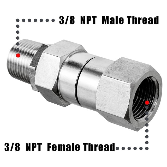 Anti-Tangle Joint High Pressure Washer Car Wash Water Pipe Joint 4500Psi 45724