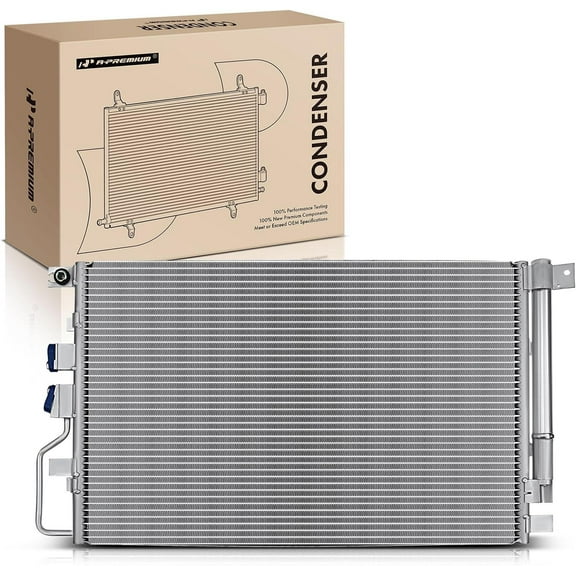 A-Premium Air Conditioning A/C Condenser Compatible with Chevrolet Equinox 2016-2017 & GMC Terrain 2016-2017, 2.4L 3.6L