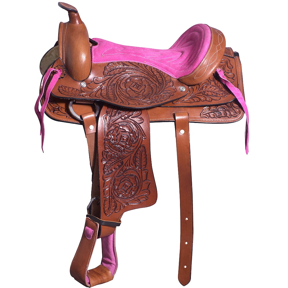 Cashel Daddle Child Western Adjustable Stirrups Horse Toy Soft Saddle Black U--B 