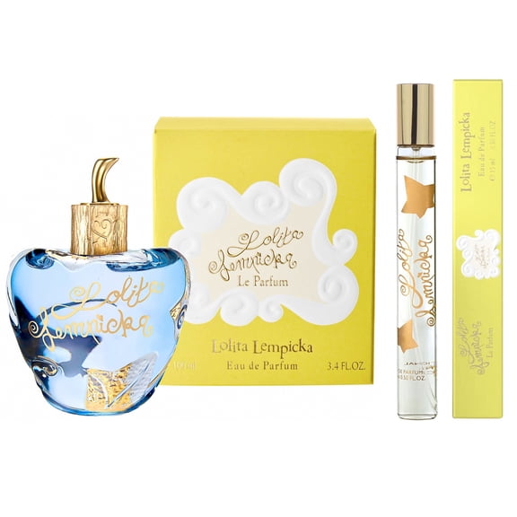 Lolita Lempicka Le Parfum Bundle for Women, 3.4 oz Eau de Parfum Spray 0.5 oz Travel Spray