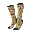 thumbnail image 2 of Balery Cartoon Fire Truck Fun Novelty Socks Men'S Women'S Crew Socks Funny Crazy Novelty Socks Quirky And Cool Socks, 2 of 9