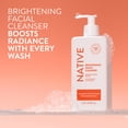 thumbnail image 4 of Native Brightening Face Wash, for Normal Combination Skin, Sulfate Free, with Niacinamide and Vitamin C, 12.5 fl oz, 4 of 15