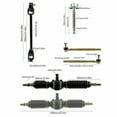thumbnail image 6 of 29" Go Kart Rear Axle Kit +Front End Steering Shaft Assembly+ Brake + 4.10-6" Wheels Tires +48V 1800W Brushless Electric Motor Kit for Go Kart ATV Quad Buggy Drift Trike 4 Wheeler, 6 of 9