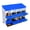 8 Holes Blue without Legs, variant on 6 Compartment Metal Chicken Nesting Box with Stand, Removable Lid Ventilated Easy Clean Egg Collection for Hens - Blue