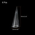 thumbnail image 2 of uxcell Ring Display Holder Jewelry Ring Display Cone Showcase Stand Single Finger Rings Organizer Transparent Pack of 10, 2 of 5