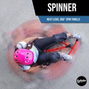 EzyRoller: Spinner - Bravo Red - Ride-On Scooter, Cambering Motion, 360 Degree Turns, Pedal Free Cart, Extendable Frame, 154lb Cap, Kids-Teens Ages 4+