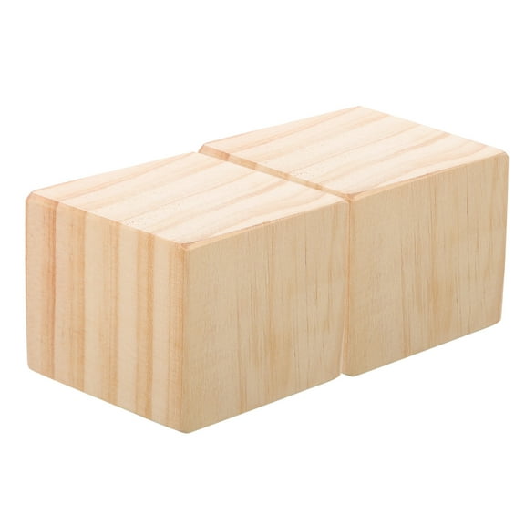 Raindrops Wood Bed Riser Furniture Lifts Anti Skid Khaki 2Pcs