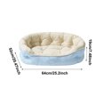 thumbnail image 3 of CSStudio Round Plaid Pet Bed, All Season Soft Cushioned Cat Dog Bed, Anti- Washable Raised Rim Pet Sleeping Nest for Small Medium Cats & Dogs Indoor Use, 3 of 9