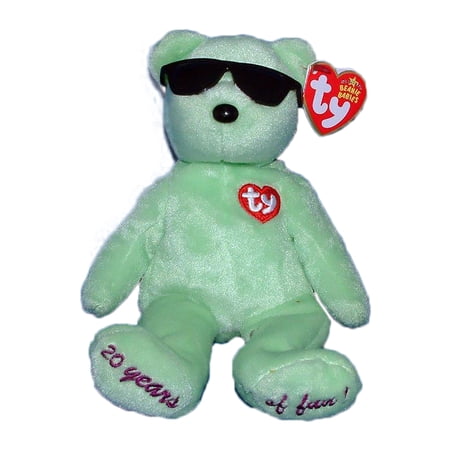 Ty Beanie Baby: Summertime Fun the Bear - Atlanta - Green | Stuffed Animal | MWMT's