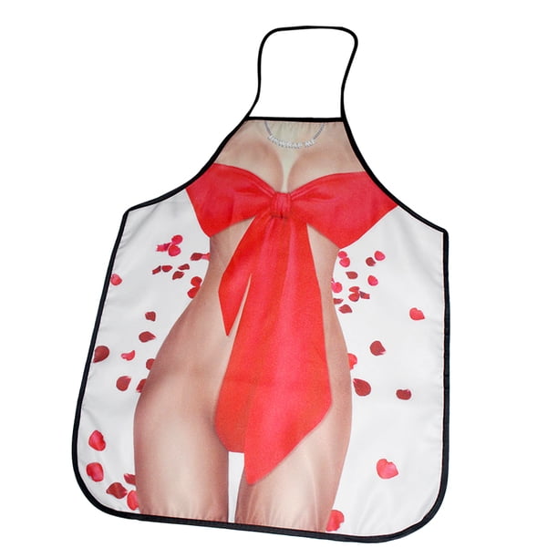 39 Opciones Nueva Novedad Divertida Broma Delantales Rude Kitchen Cheeky BBQ Delantal De Cocina Novedad Inicio Delantales Babero Bowknot perfecl Delantal de cocina de poliéster