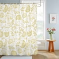 Bathroom Shower Curtain Retro Farm Flowers Pattern Waterproof Shower ...