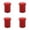 red 4PCS, variant on Silicone Ice Glass Mold Single Hole Ice Cup Summer Ice Cup Ice Tray Mold