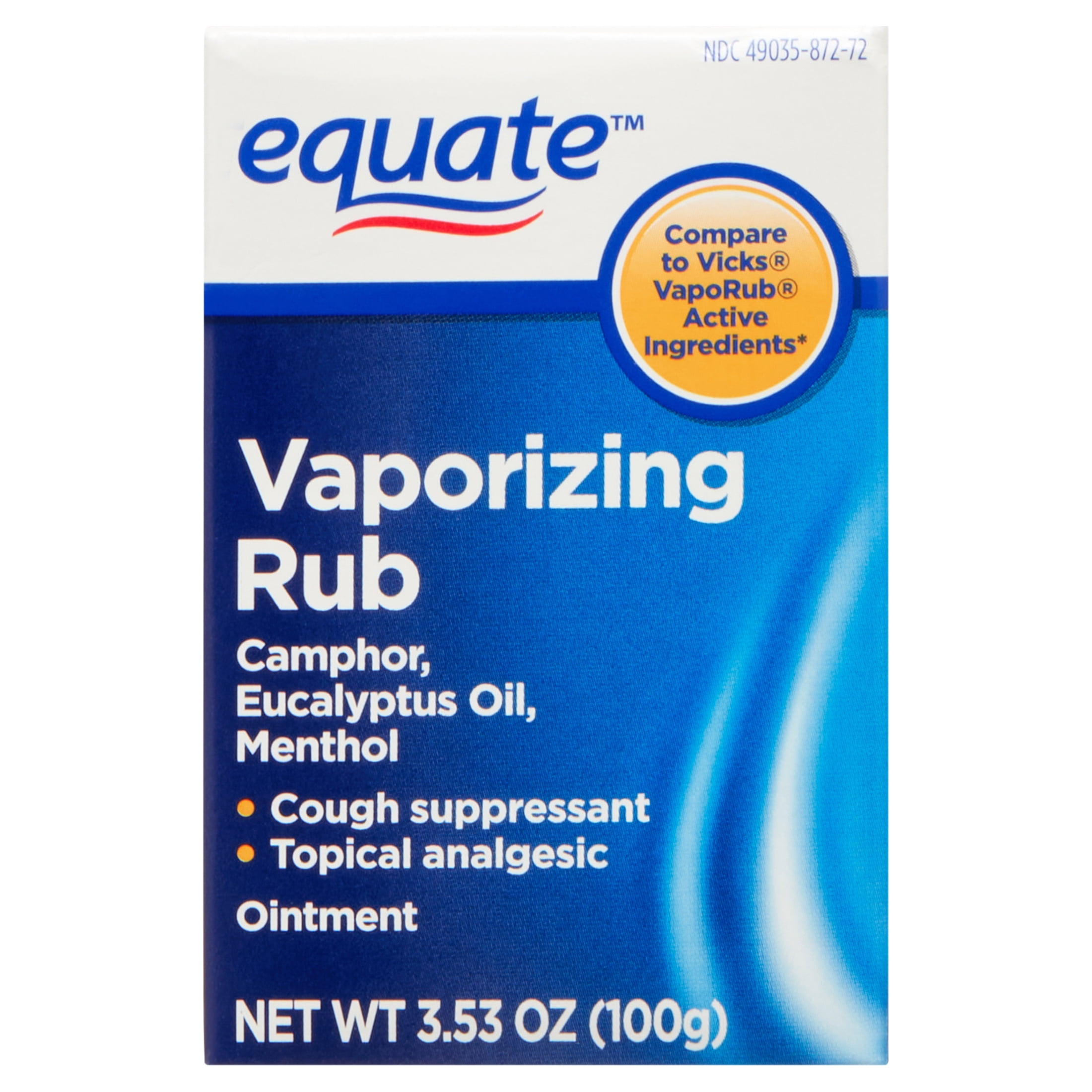 Equate Vaporizing Rub Ointment, 3.53 oz
