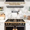 thumbnail image 2 of Wowow Wall Mounted Pot Filler with 2-Handles Double Joint Swing Arm in Black and Gold, 2 of 6