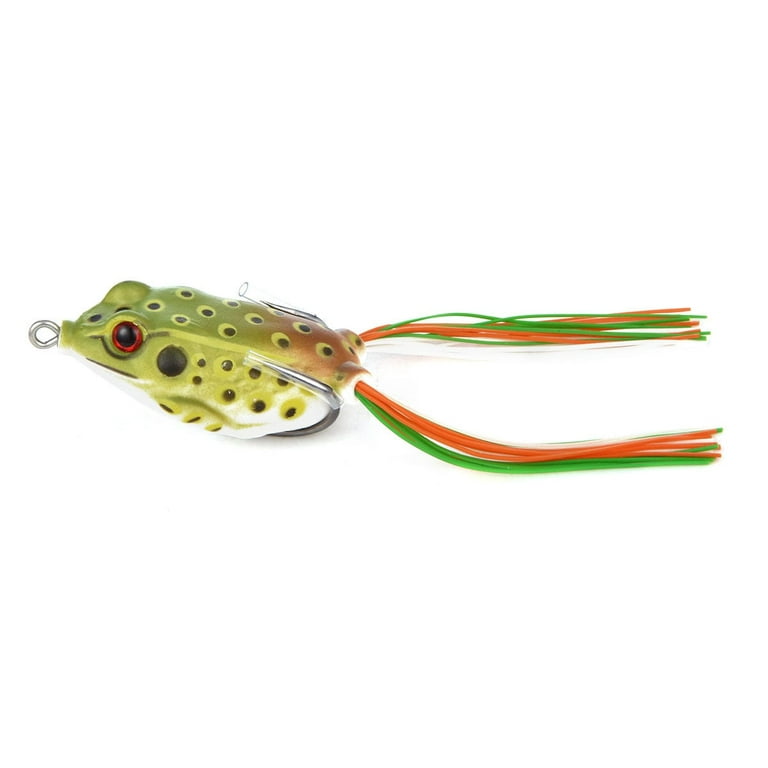 Cabo 55mm Soft Rubber Hollow Frog Fishing Lure Orange 