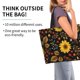 thumbnail image 2 of Disketp Sunflowers Leaves Bolsa Tote Estampada para Mujer, Bolso de Hombro y de Mano para Compras y Viajes, 2 of 8