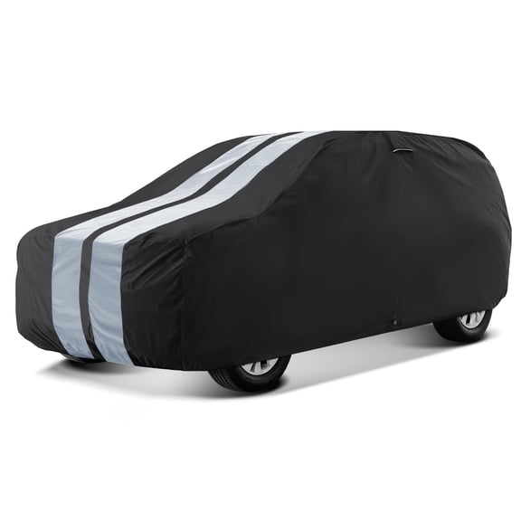 iCarCover Waterproof Custom Fit Premium Car Cover for 1999-2001 Isuzu Vehicross (Black / Gray)