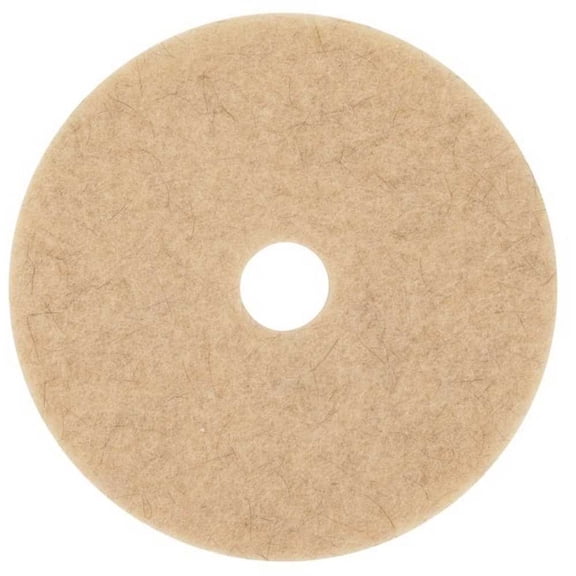 3M 3500 Burnishing Pad, 20 In, Tan, PK 5