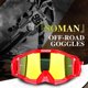 thumbnail image 3 of Red Gafas de motocicleta Dirt Bike Atv Off Road gafas anti ultravioleta para adultos mujeres hombres, 3 of 5