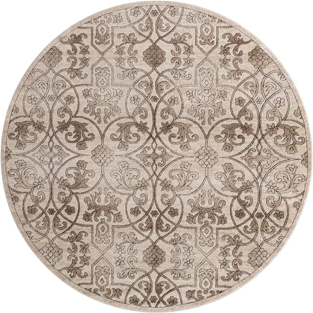 Unique Loom 3158920 7 ft. 10 in. x 7 ft. 10 in. Washington Rushmore Round Rug, Tan