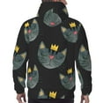 thumbnail image 5 of Bingfone Faces Of The Cat Men'S Drawstring Hoodie Long Sleeve Pocket Sweatshirts-4x-Large, 5 of 9