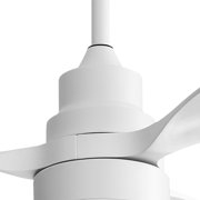 Sofucor Ceiling Fan 48 White Modern LED Ceiling Fan with Remote Control