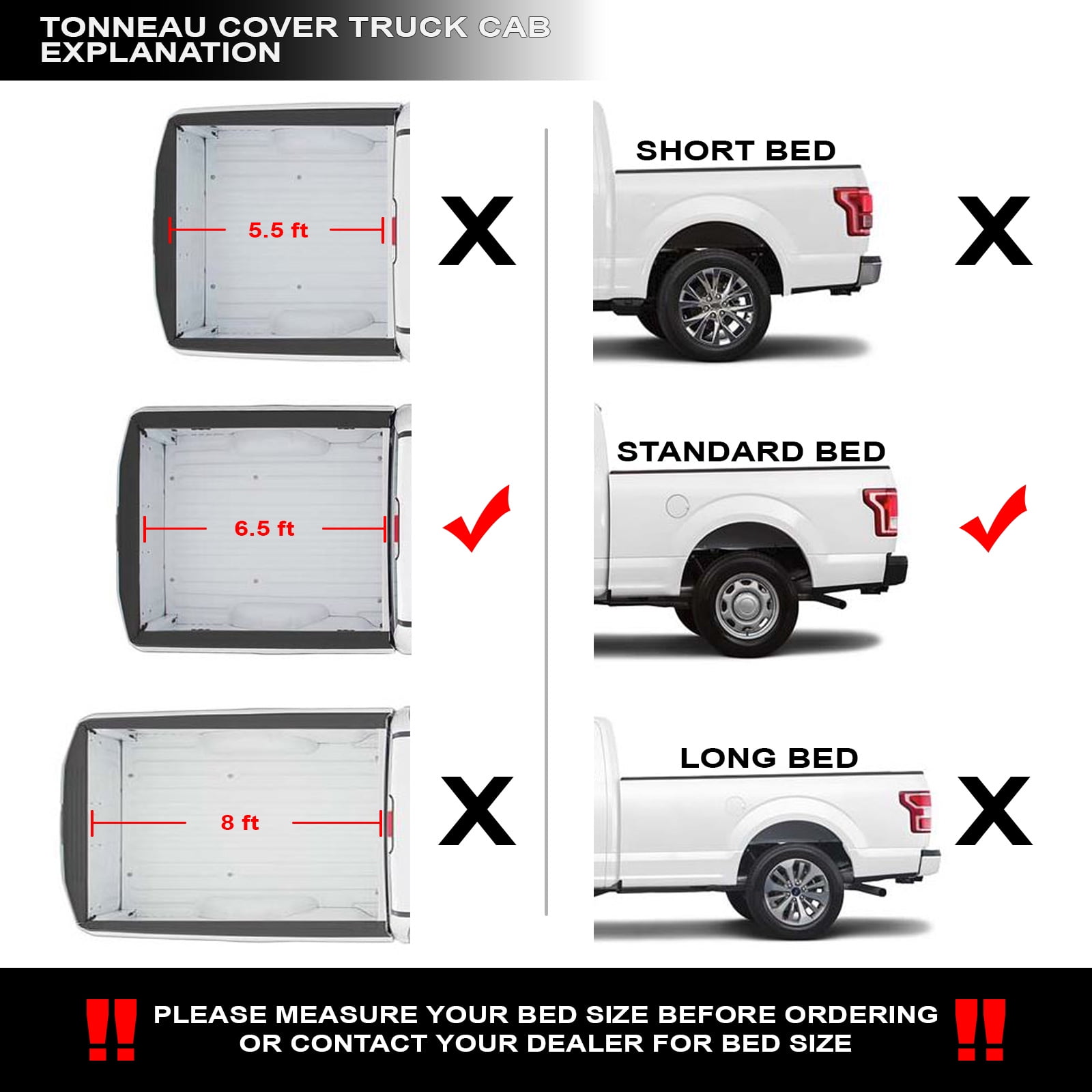 Stehlen 642167822332 Low Profile Hard Plastic Tri Fold Tonneau Cover Matte Black For 2015 2021 Ford F150 6 5 Feet 78 Bed Walmart Com Walmart Com