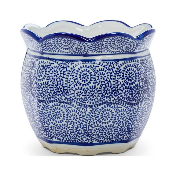 Set of 4 Scallop Edge Planter