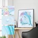 thumbnail image 1 of Cuadros Decorativos Taladro de parte Luminoso en forma especial DIY Dolphin 5D Diamond Painting (DZ540) Likrtyny embutido en tela, 1 of 9