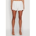 thumbnail image 3 of Womens Haute Monde Trendy Mid Rise Scallop Trim Shorts, 3 of 4