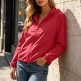 thumbnail image 5 of FAIWAD Rain Jacket Women Sun-Protection Lightweight Zip Up Outdoor Hiking Hooded Windbreaker with Pocket, 5 of 9