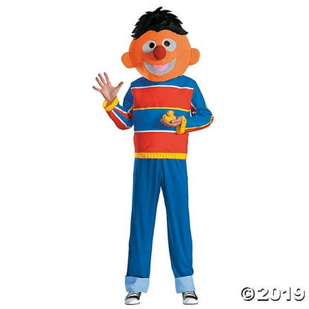 Men's Retro Sesame Street Ernie Costume - Extra Large