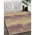 thumbnail image 3 of Ahgly Company Machine Washable Indoor Round Transitional Dark Almond Brown Area Rugs, 7' Round, 3 of 7