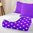 thumbnail image 4 of Erosebridal Rich Purple Polka Dot Twin Quilt Set,Pale White Dot Youth Pattern Twin Coverlet Set For Girls,2 Pieces, 4 of 7