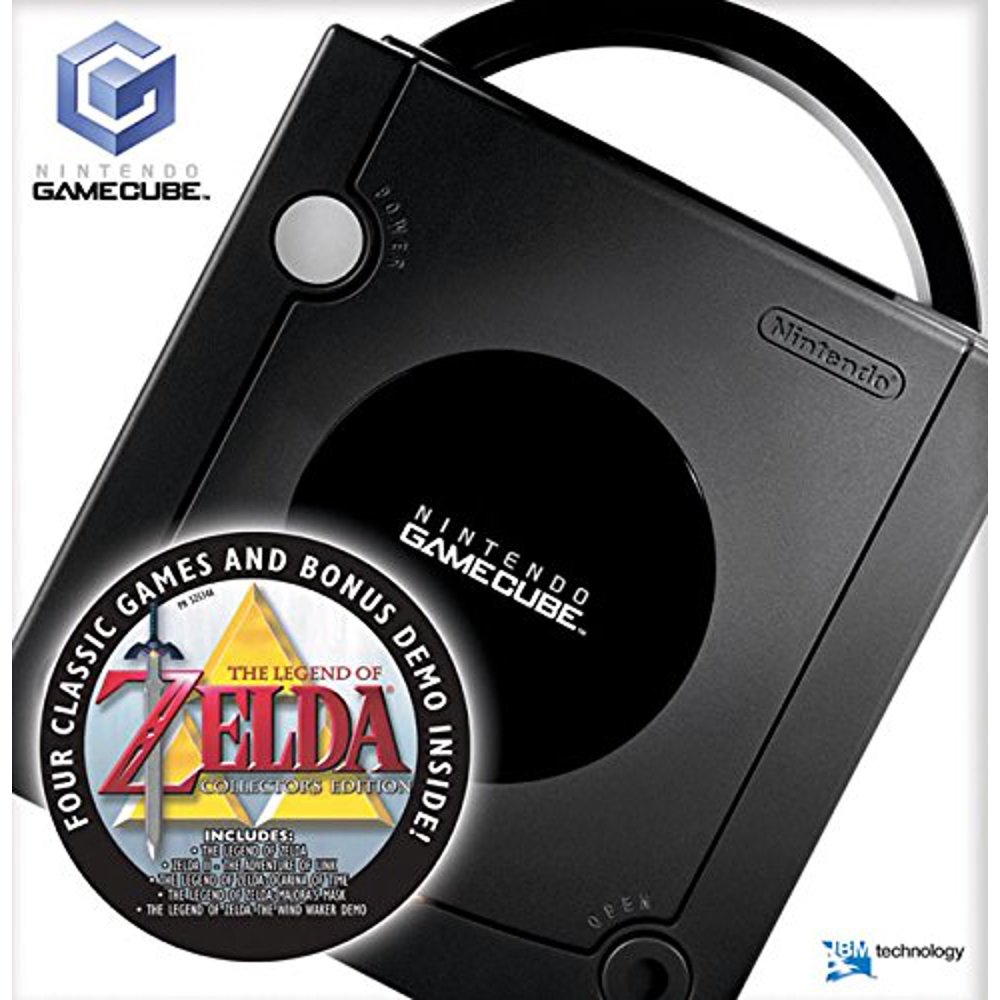 Refurbished GameCube Black Game Console with Legend of Zelda Collector