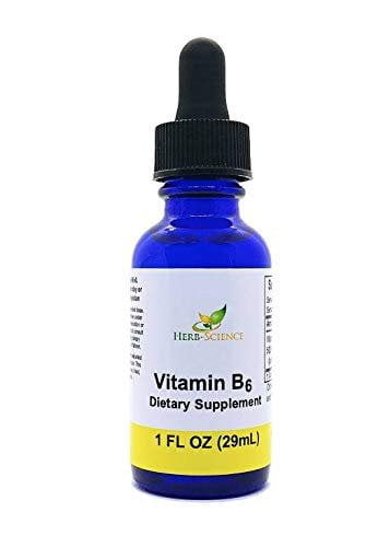 Liquid Vitamin B6 Drops Extract, Alcohol Free, 1 oz - Herb-Science
