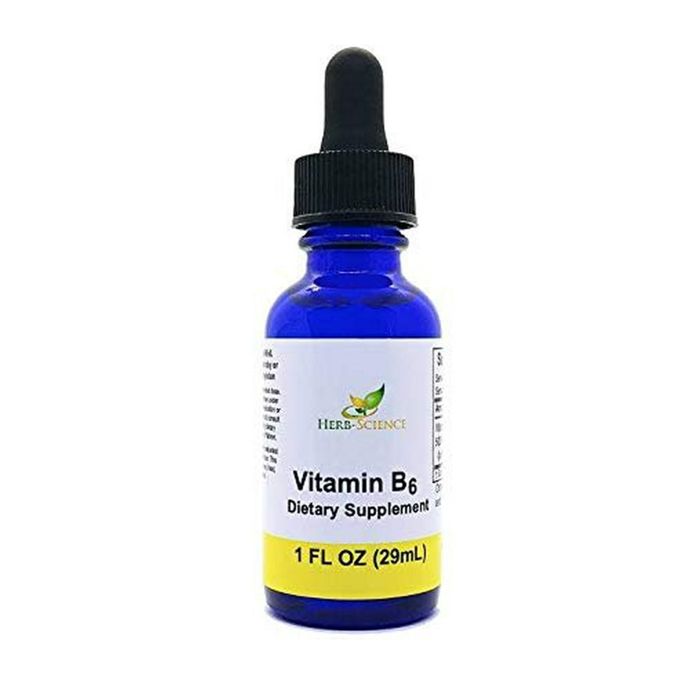 Liquid Vitamin B6 Drops Extract, Alcohol Free, 1 oz HerbScience