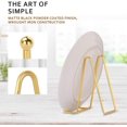 thumbnail image 3 of Techson 8PCS Plate Stands, Metal Easel Display Holder, Tabletop Frame Picture Stand for Decorative Dish, Photo, Book, Plaque, Artistic Work (Gold, 4.3 Inch), 3 of 8
