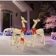 thumbnail image 2 of Puleo International Set of 3 Deer Family with Warm White LED Lights, 2 of 2